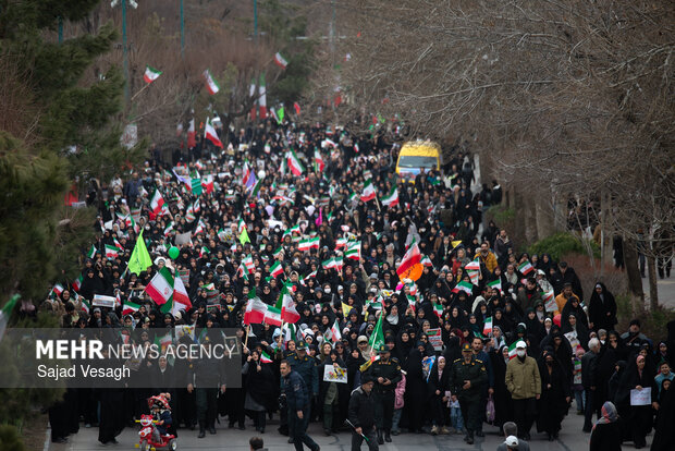 راهپیمایی ۲۲ بهمن در همدان