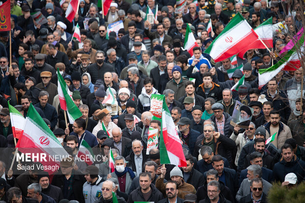 راهپیمایی ۲۲ بهمن در همدان