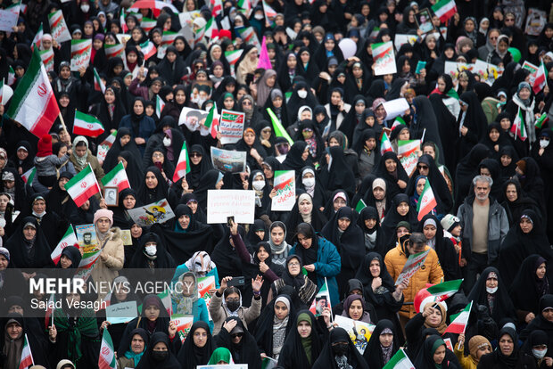 راهپیمایی ۲۲ بهمن در همدان