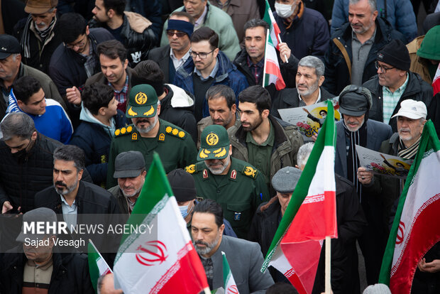 راهپیمایی ۲۲ بهمن در همدان