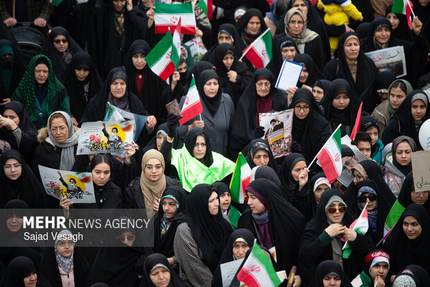 راهپیمایی ۲۲ بهمن در همدان