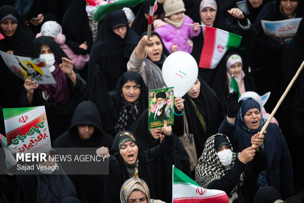 راهپیمایی ۲۲ بهمن در همدان