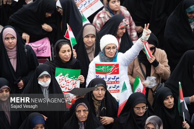 راهپیمایی ۲۲ بهمن در همدان