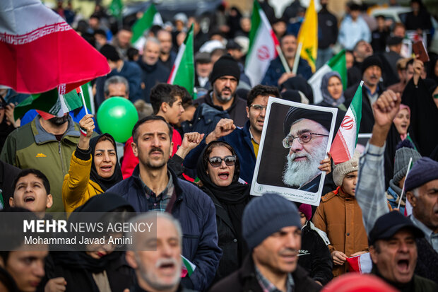 راهپیمایی ۲۲ بهمن در قزوین