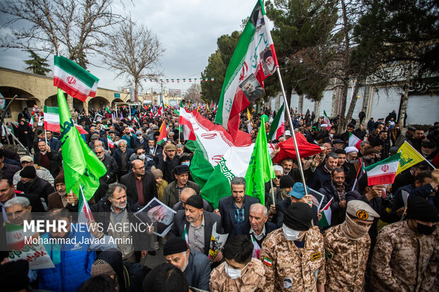 راهپیمایی ۲۲ بهمن در قزوین