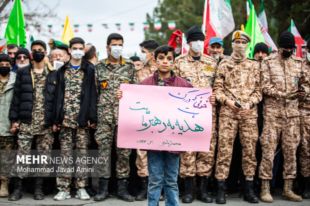 راهپیمایی ۲۲ بهمن در قزوین