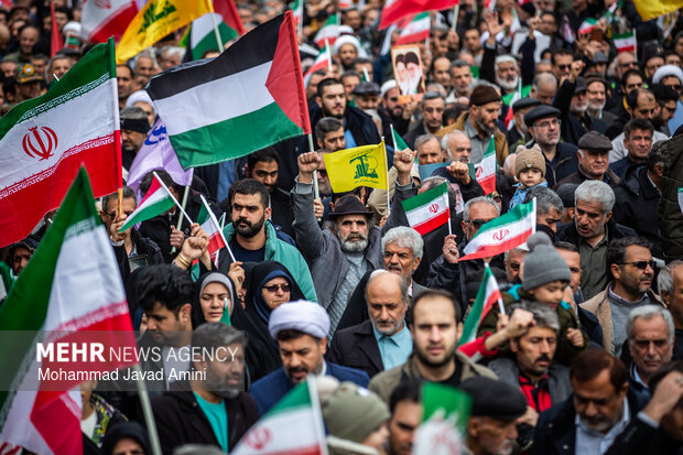 راهپیمایی ۲۲ بهمن در قزوین