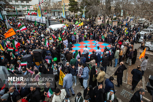 راهپیمایی ۲۲ بهمن در قزوین