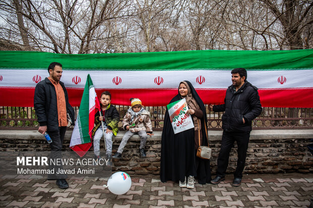 راهپیمایی ۲۲ بهمن در قزوین