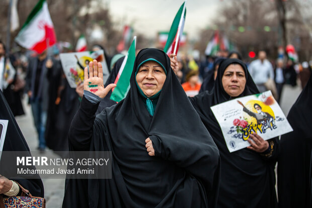راهپیمایی ۲۲ بهمن در قزوین