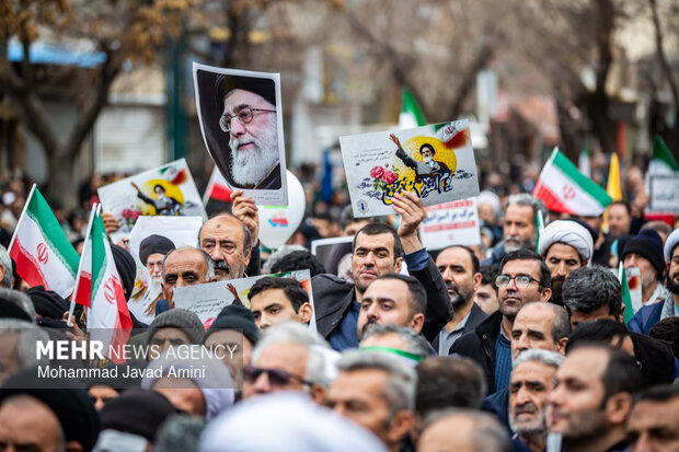 راهپیمایی ۲۲ بهمن در قزوین