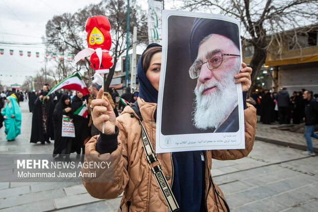 راهپیمایی ۲۲ بهمن در قزوین