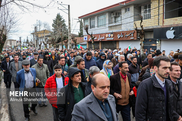 راهپیمایی ۲۲ بهمن در تالش