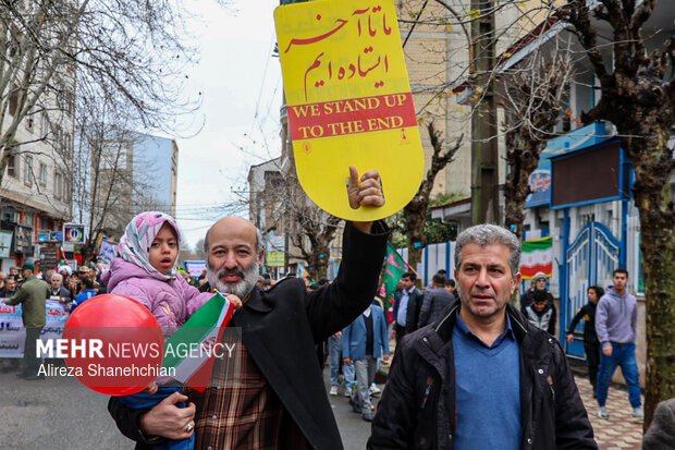 راهپیمایی ۲۲ بهمن در تالش