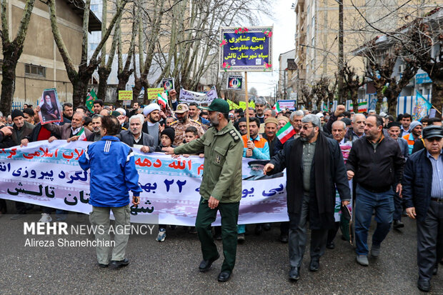 راهپیمایی ۲۲ بهمن در تالش
