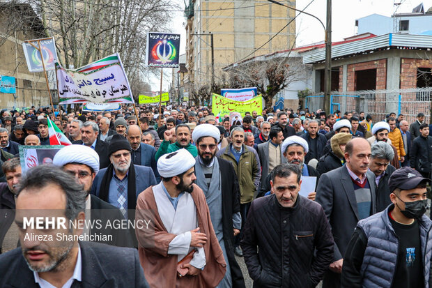 راهپیمایی ۲۲ بهمن در تالش