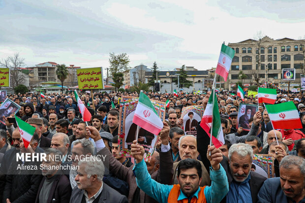 راهپیمایی ۲۲ بهمن در تالش