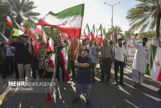 راهپیمایی ۲۲ بهمن در کیش