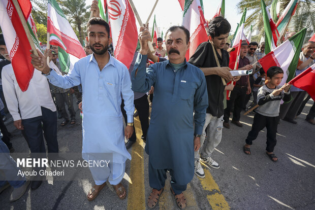 راهپیمایی ۲۲ بهمن در کیش