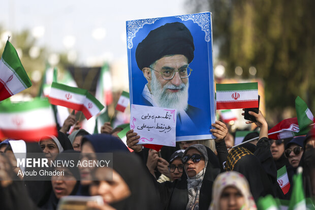 راهپیمایی ۲۲ بهمن در کیش