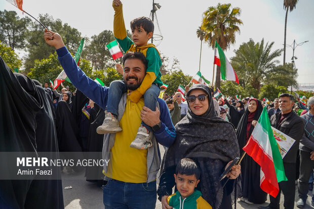راهپیمایی ۲۲ بهمن در شیراز