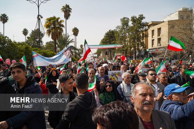 راهپیمایی ۲۲ بهمن در شیراز