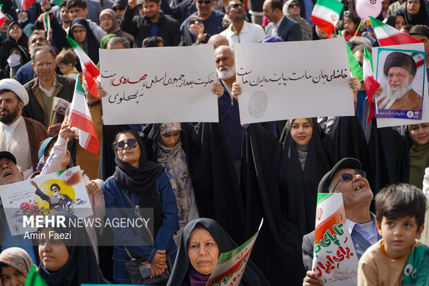 راهپیمایی ۲۲ بهمن در شیراز