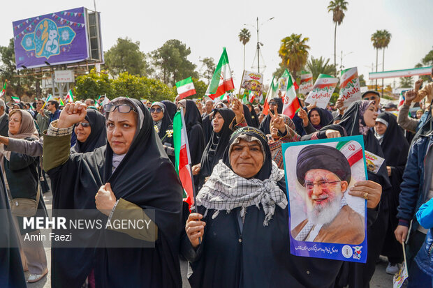 راهپیمایی ۲۲ بهمن در شیراز