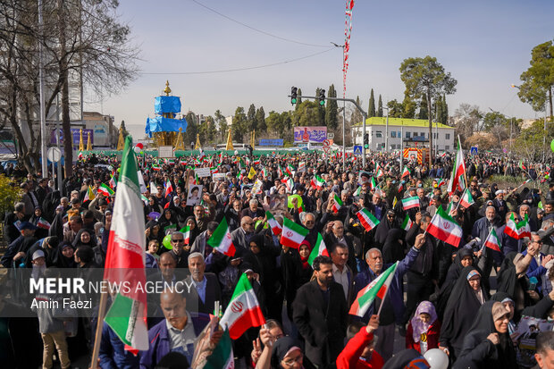 راهپیمایی ۲۲ بهمن در شیراز
