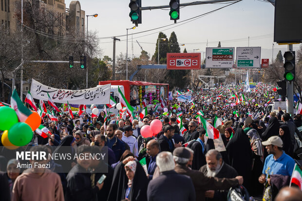 راهپیمایی ۲۲ بهمن در شیراز