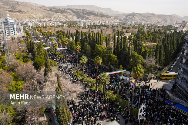 راهپیمایی ۲۲ بهمن در شیراز