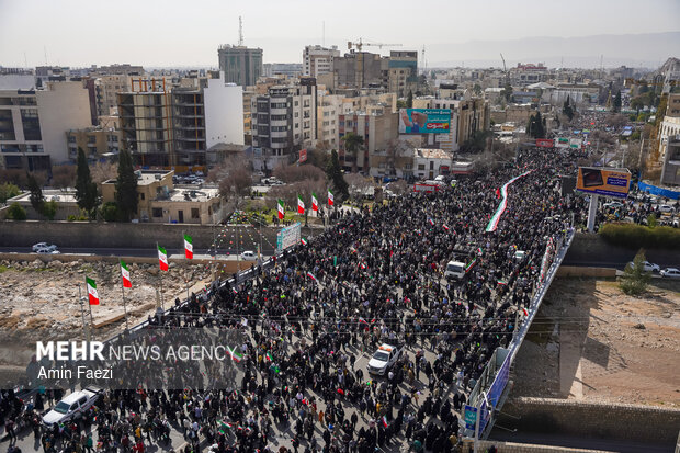 راهپیمایی ۲۲ بهمن در شیراز