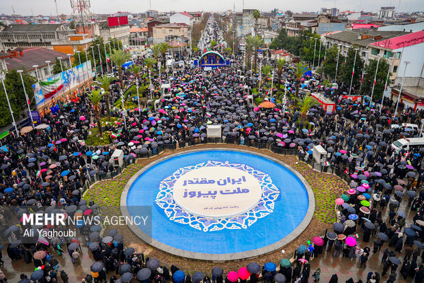 راهپیمایی ۲۲ بهمن در رشت
