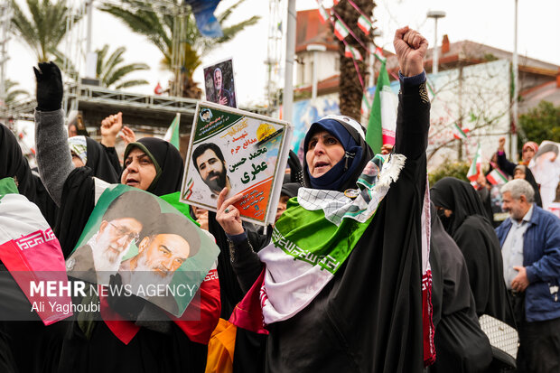 راهپیمایی ۲۲ بهمن در رشت
