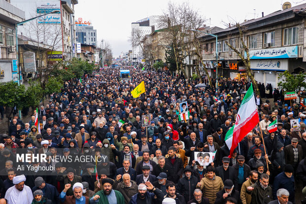 راهپیمایی ۲۲ بهمن در رشت