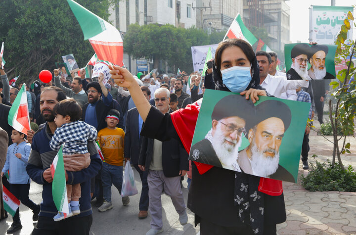 راهپیمایی ۲۲ بهمن در بوشهر