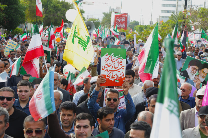 راهپیمایی ۲۲ بهمن در بوشهر