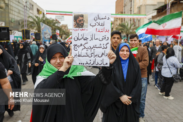 راهپیمایی ۲۲ بهمن در اهواز