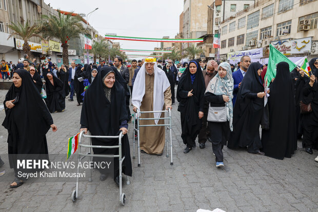 راهپیمایی ۲۲ بهمن در اهواز