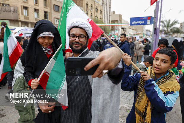 راهپیمایی ۲۲ بهمن در اهواز