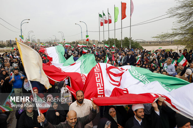 راهپیمایی ۲۲ بهمن در اهواز
