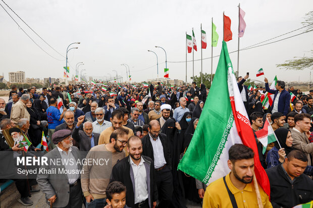 راهپیمایی ۲۲ بهمن در اهواز