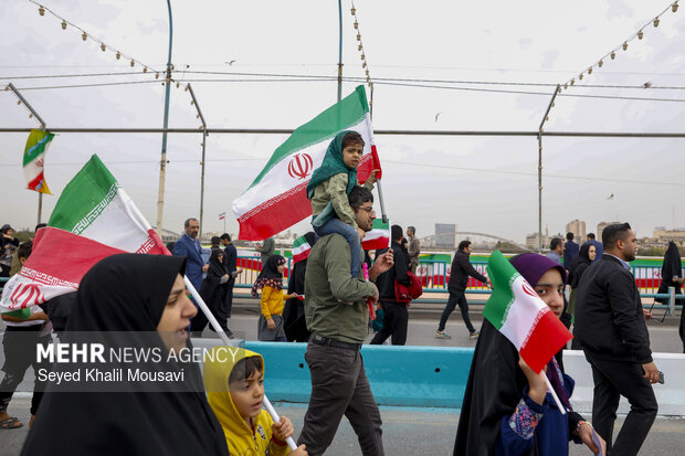 راهپیمایی ۲۲ بهمن در اهواز