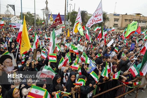 راهپیمایی ۲۲ بهمن در اهواز