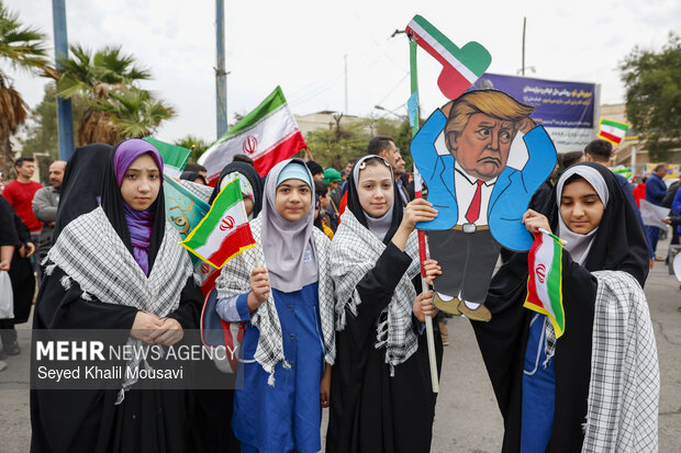 راهپیمایی ۲۲ بهمن در اهواز