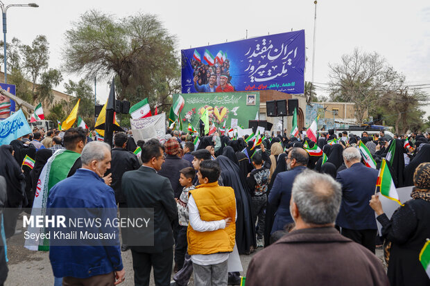 راهپیمایی ۲۲ بهمن در اهواز