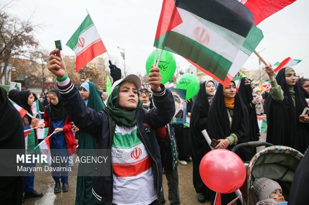 راهپیمایی ۲۲ بهمن در بجنورد