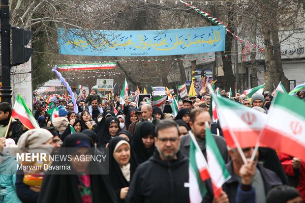 راهپیمایی ۲۲ بهمن در بجنورد