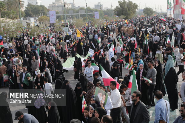 راهپیمایی ۲۲ بهمن در بندرعباس