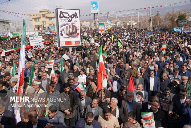 راهپیمایی ۲۲ بهمن در یاسوج